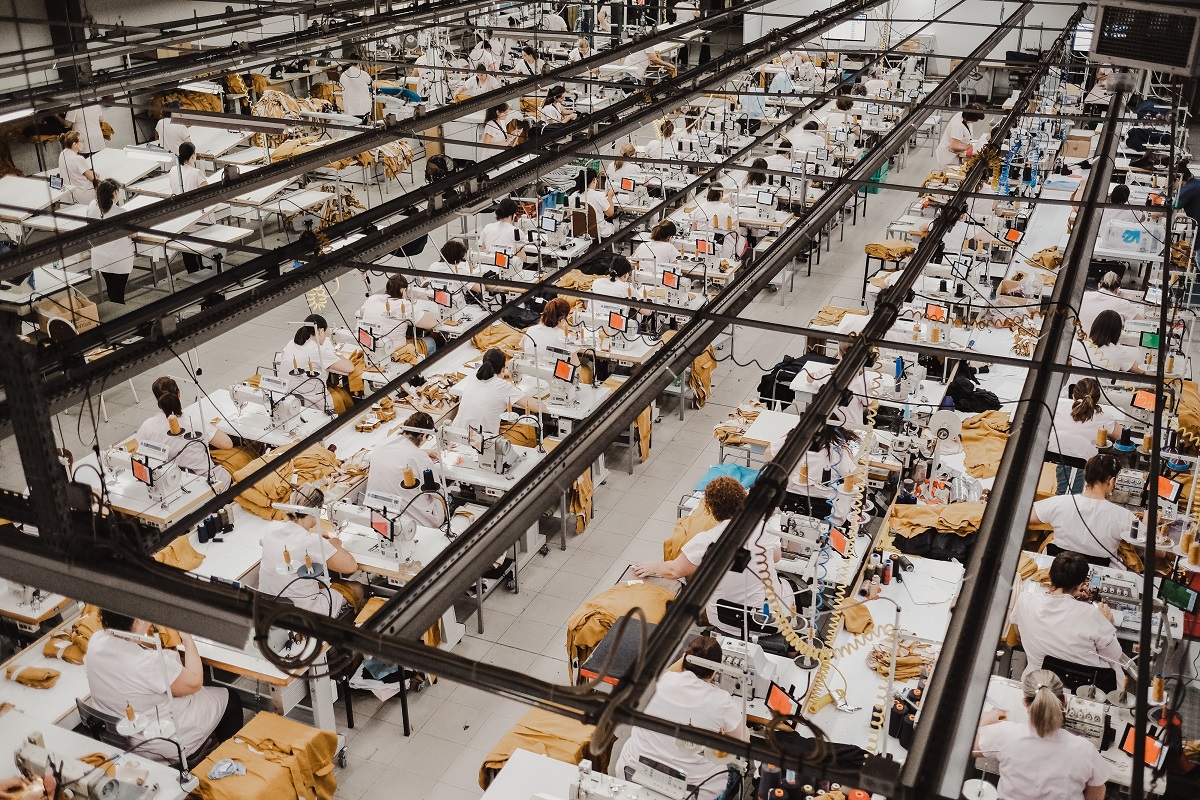 top view of a busy textile sewing factory with fem 2025 02 03 11 44 40 utc