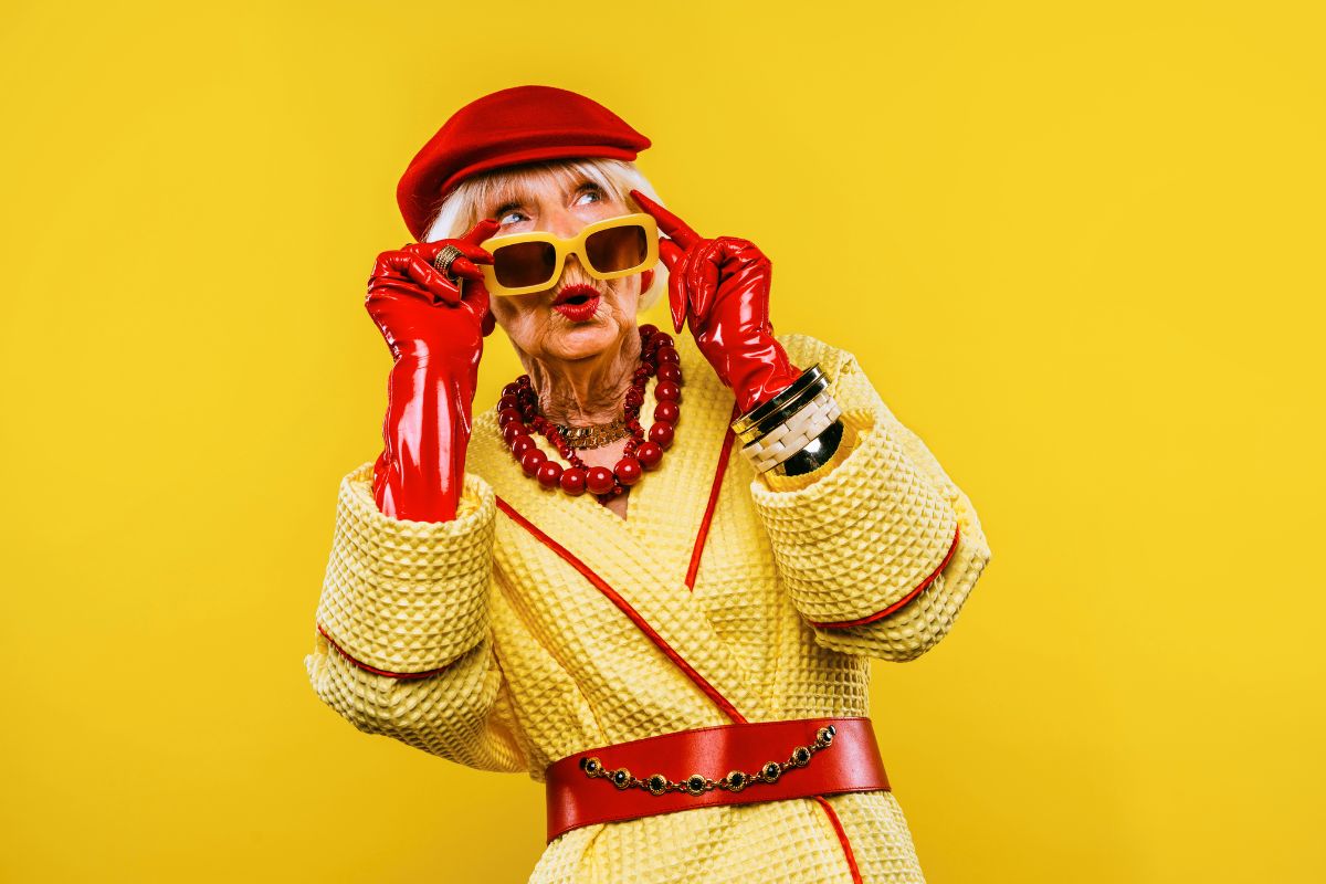 cool and stylish senior old woman with fashionable 2025 03 13 05 51 49 utc