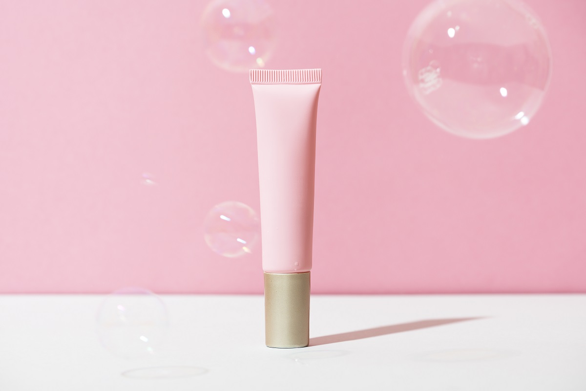 cream in pink tube with soap bubbles 2024 12 04 04 42 36 utc