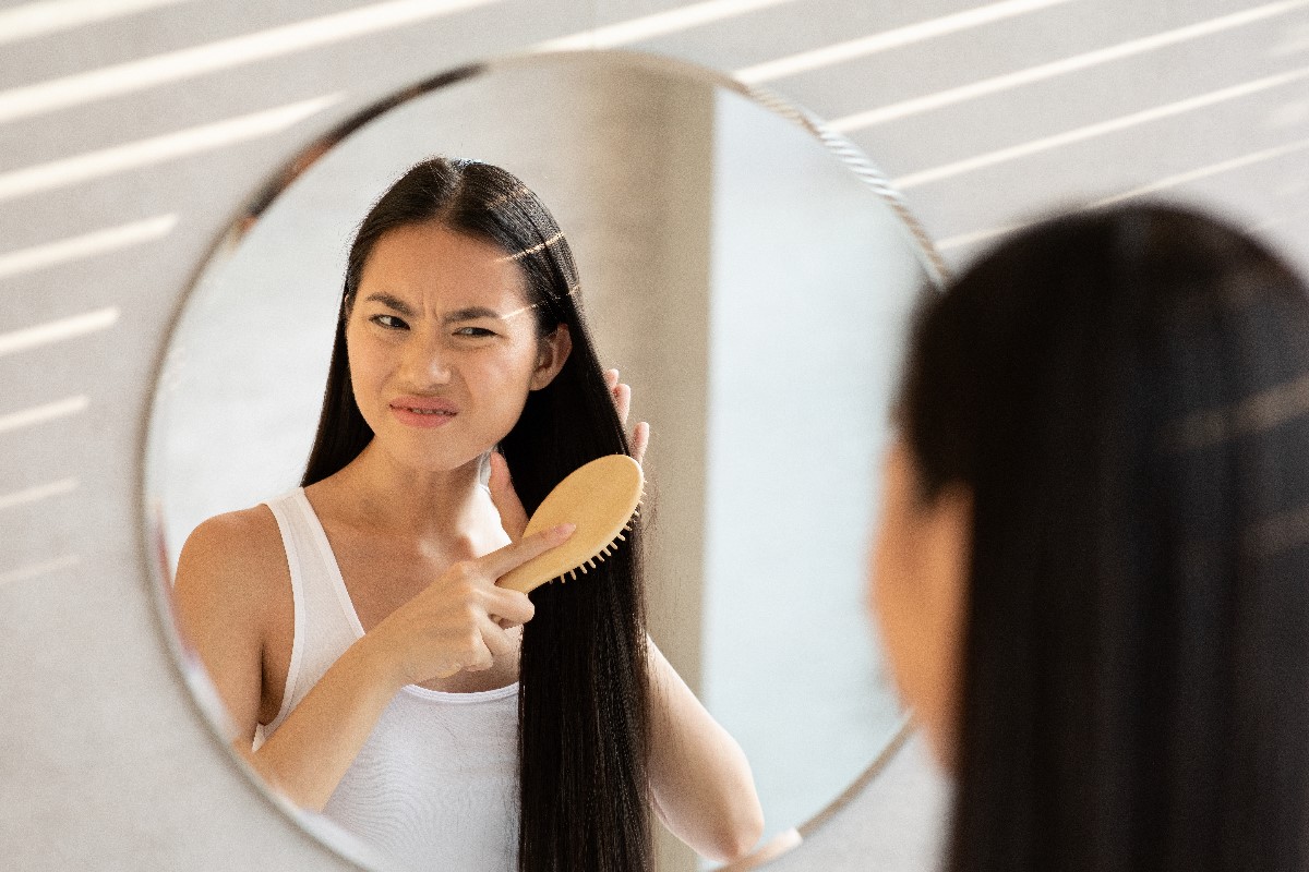 Using wrong hair brush
