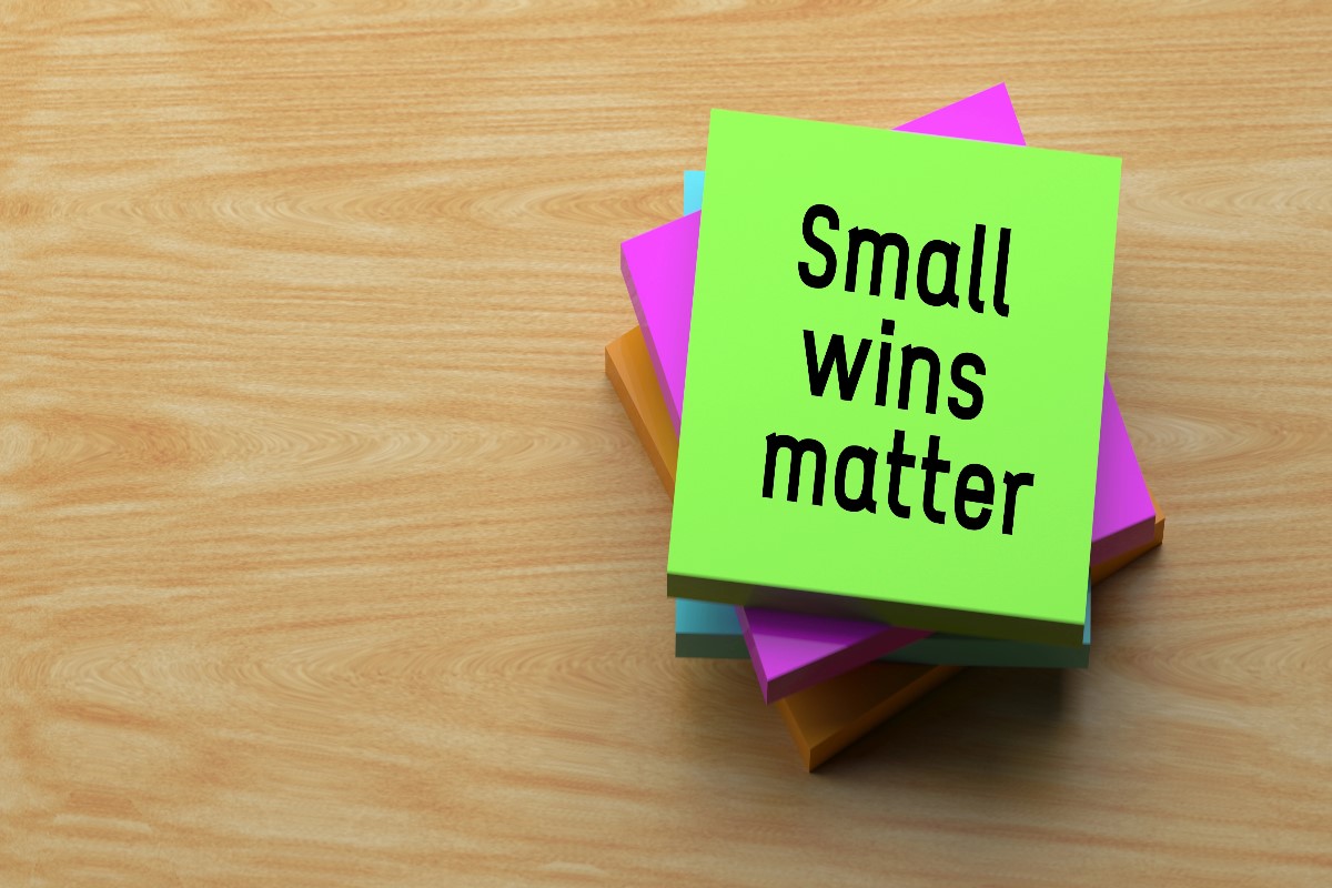 Celebrate small wins