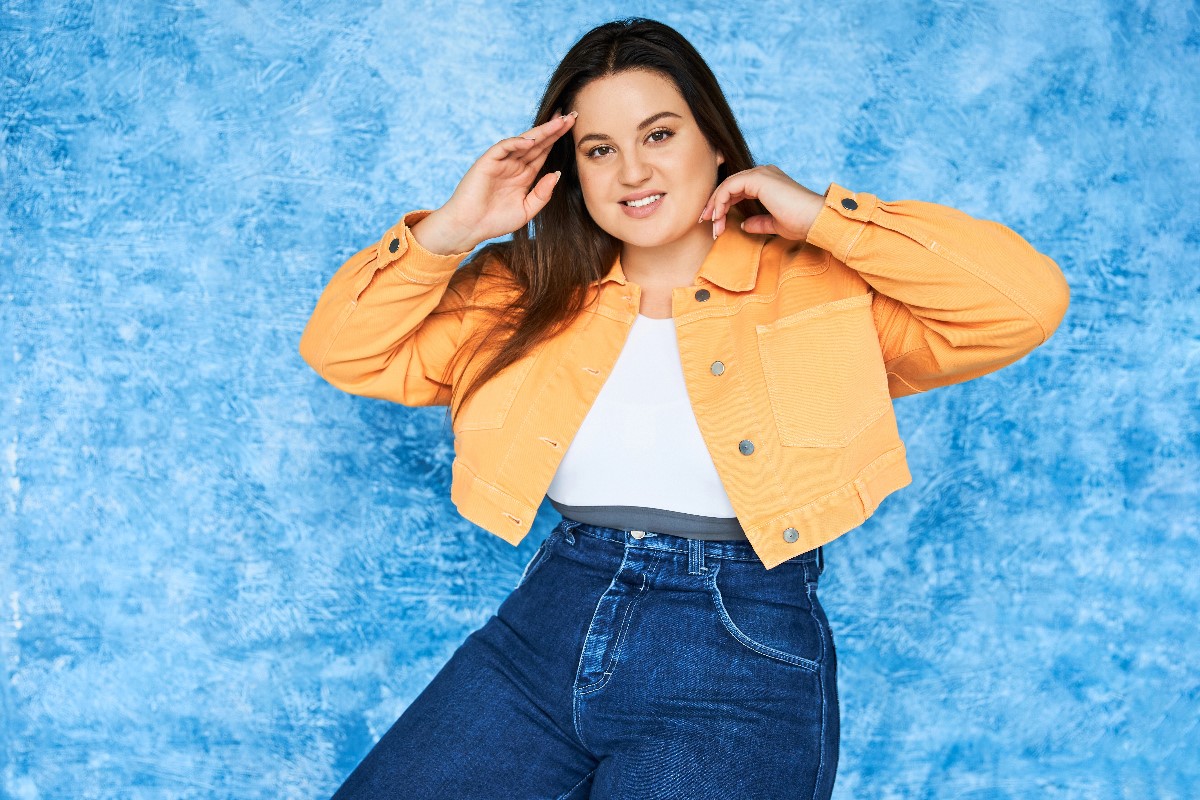 Dark denim jeans