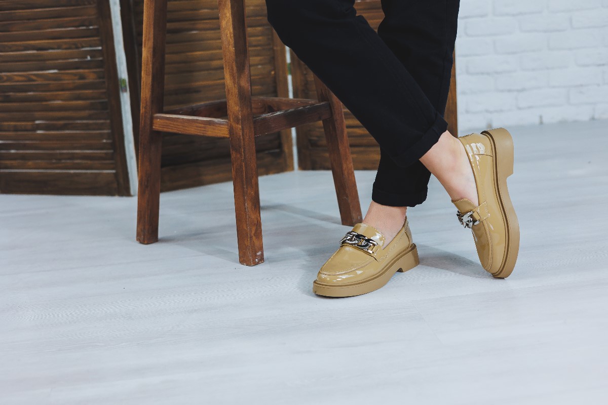 Leather loafers