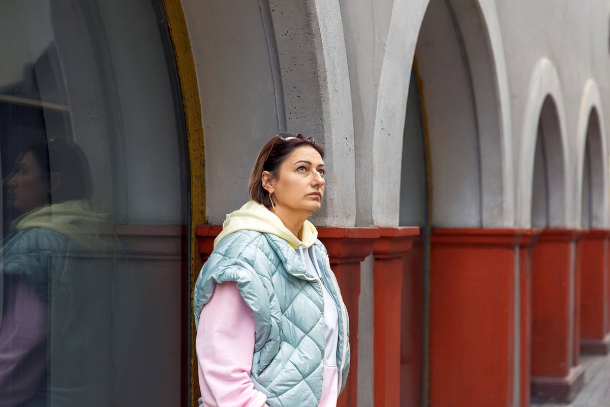 Quilted Jacket with Midi Dress