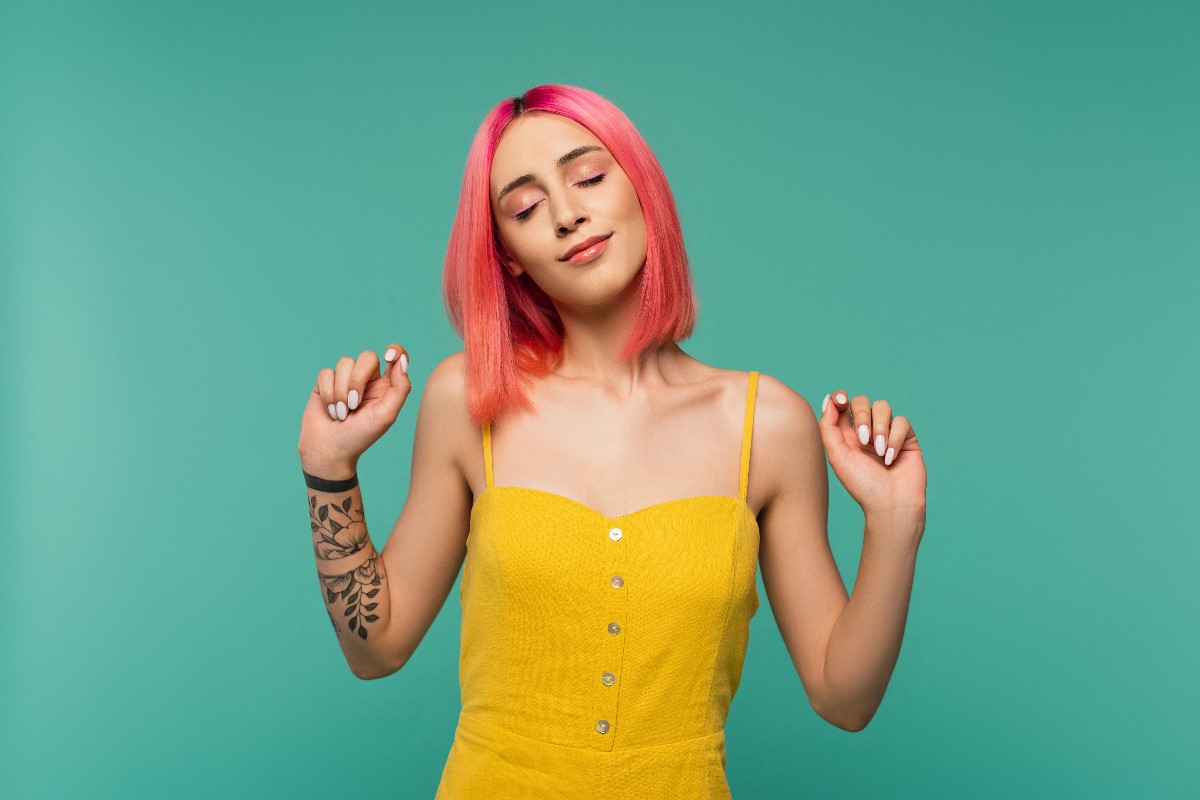 woman on yellow romper