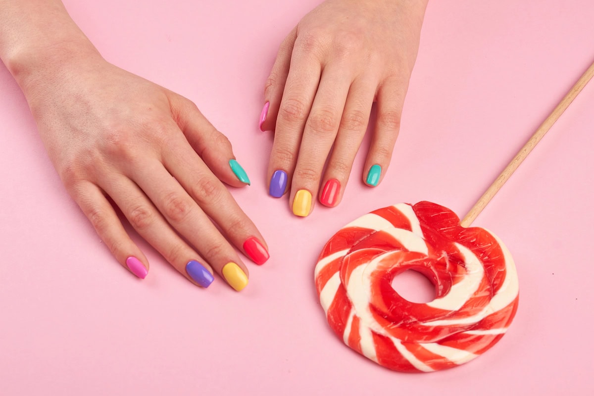 neon summer nails