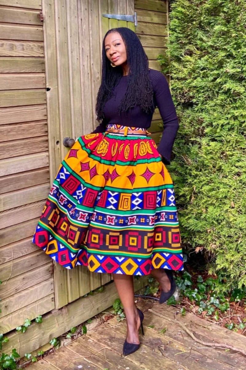 African Print Skirts