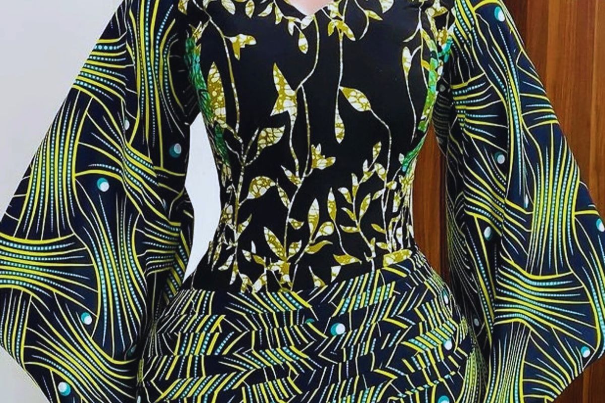 ankara short gown styles