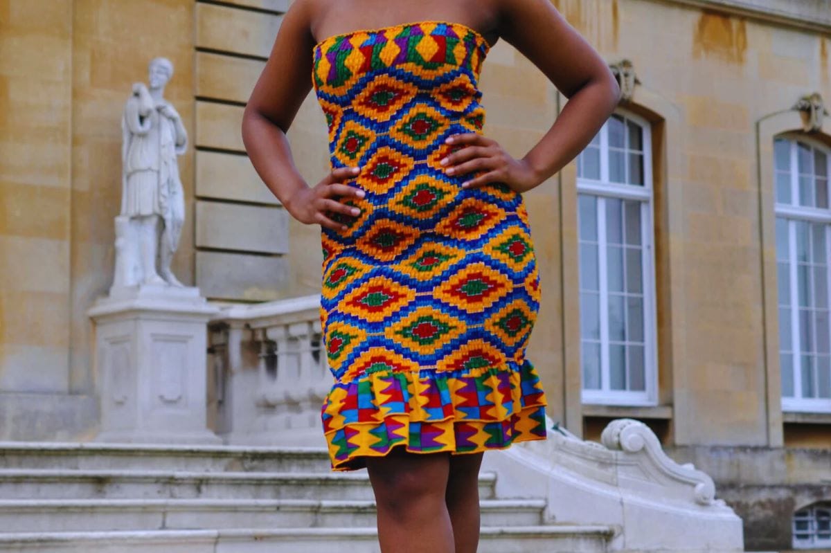 ankara short gown styles