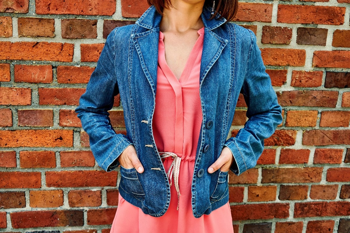Denim Jacket Over a Casual Dress