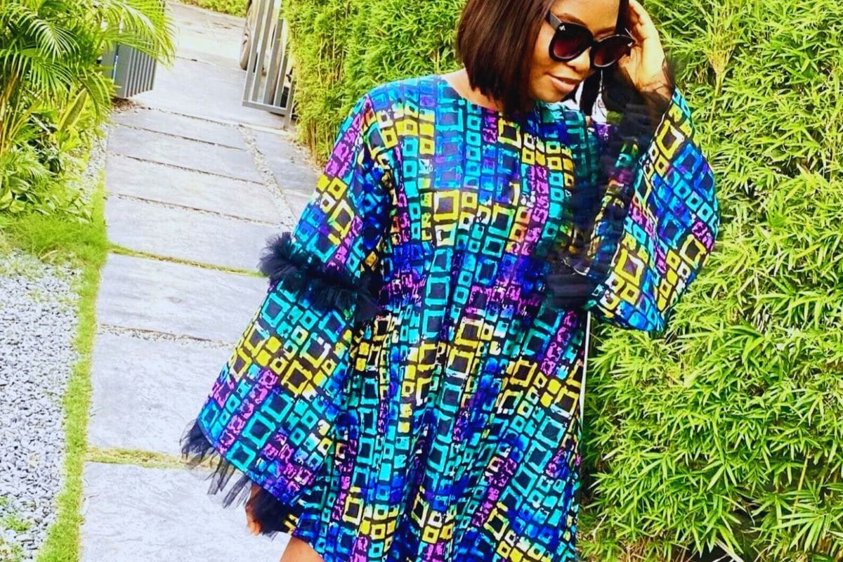 ankara short gown styles