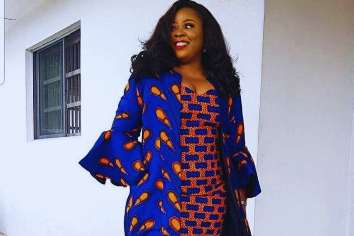 ankara short gown styles
