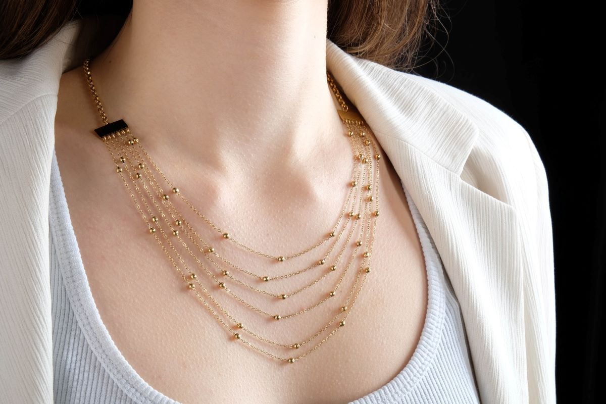 what jewelry to wear with dress neckline