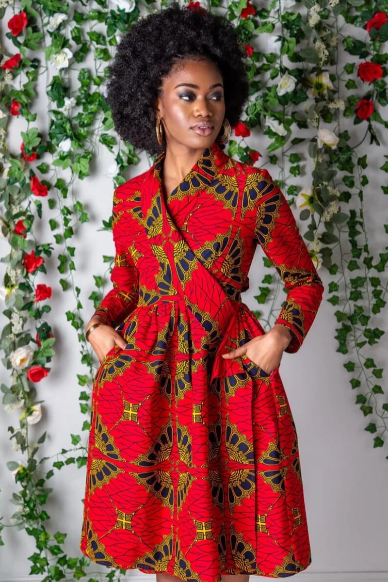 Wrap Ankara Dress Styles
