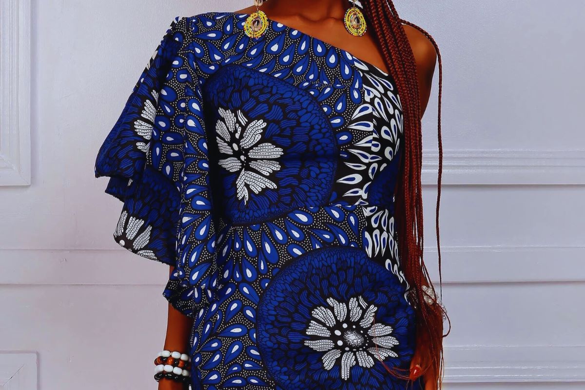 ankara short gown styles