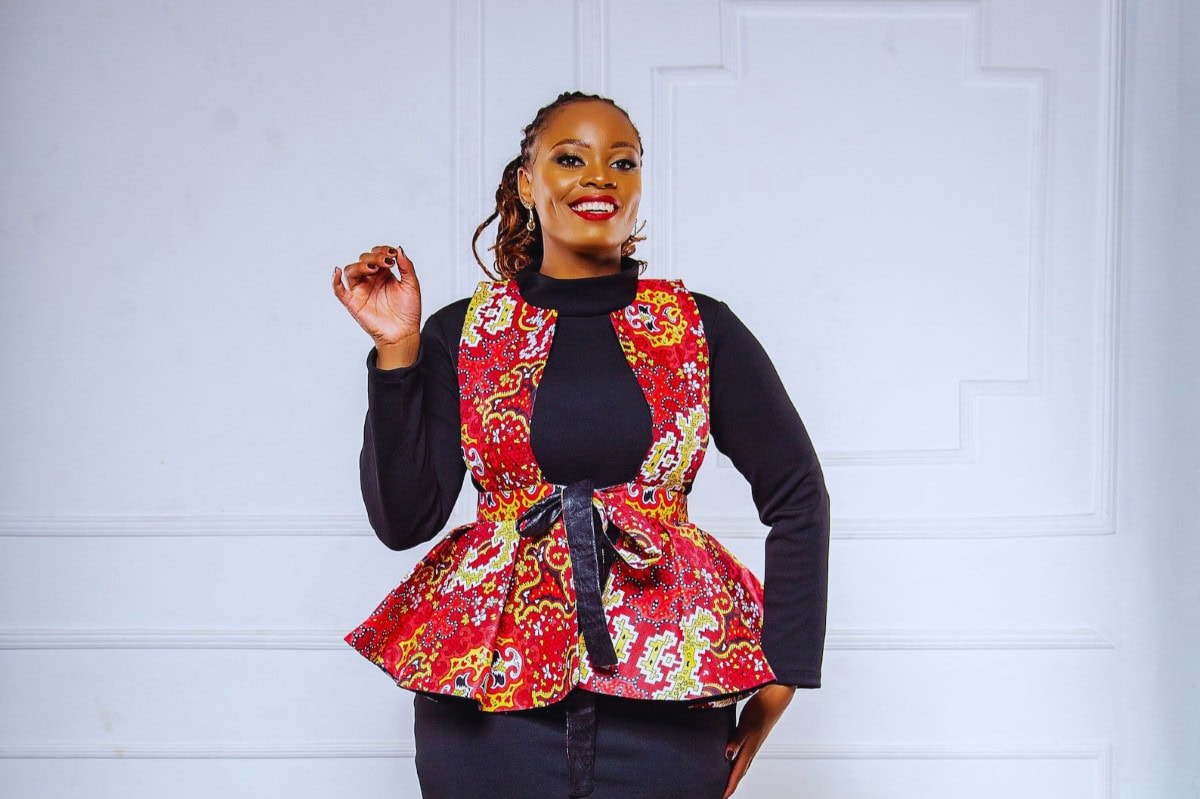ankara short gown styles