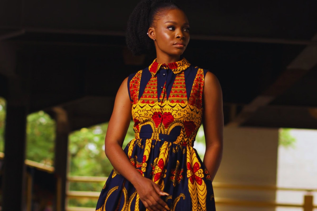 ankara short gown styles