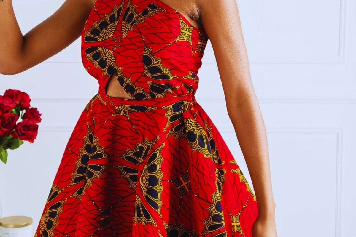 ankara short gown styles