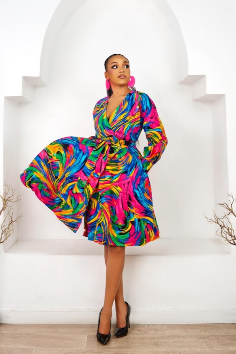 Wrap Ankara Dress Styles