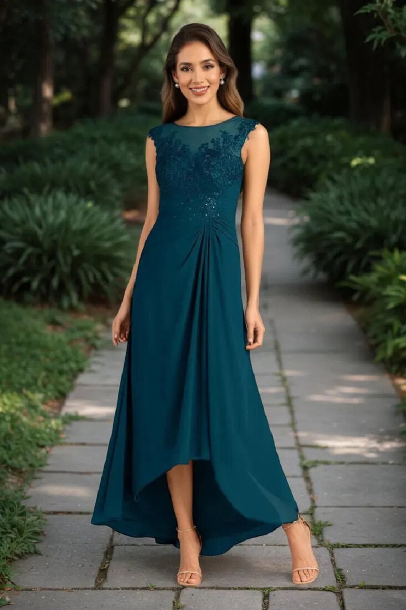 ladies ballroom dresses White Ballroom Dress | Green Accents | Size 7/8-11/12 main image 1