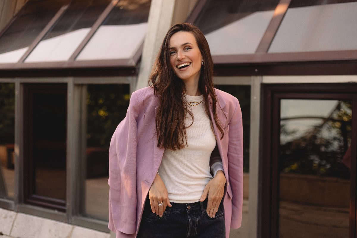 Blazer and Simple Tee