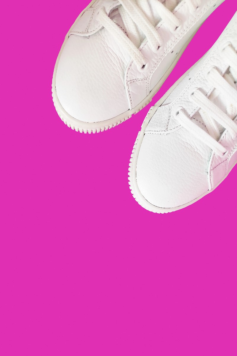 Classic White Leather Sneakers