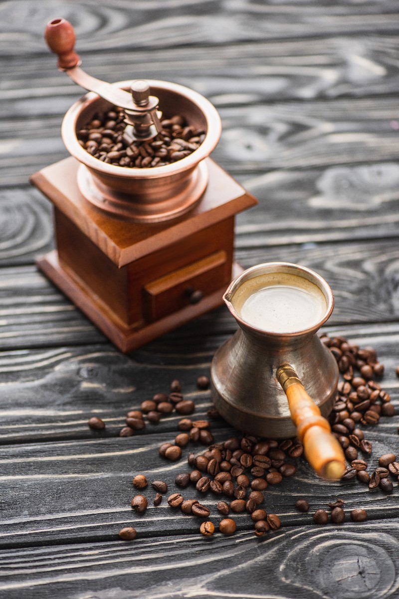 Coffee Mill and Beans Duo 1