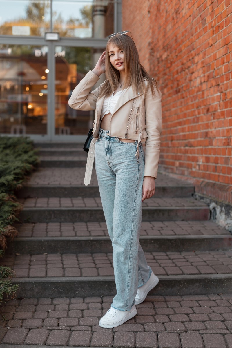 Crop top and wide leg pant