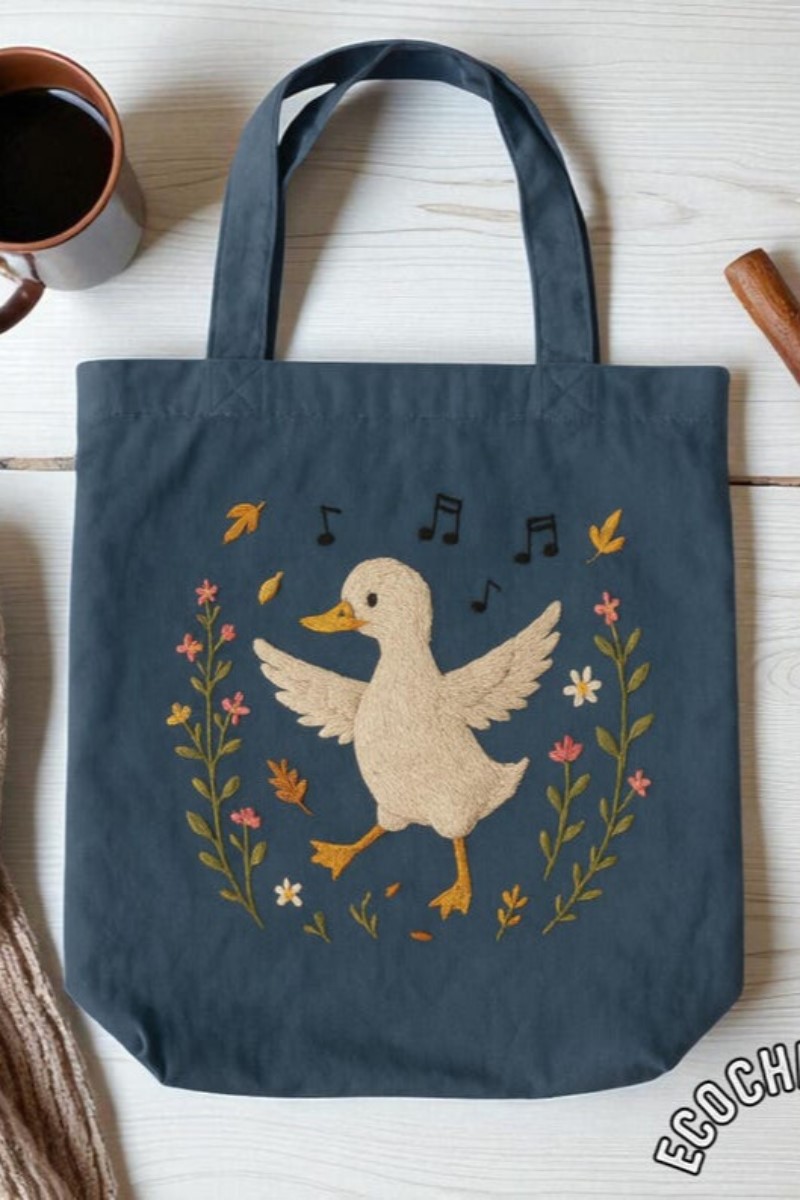 Cute Animal Theme Tote Bag