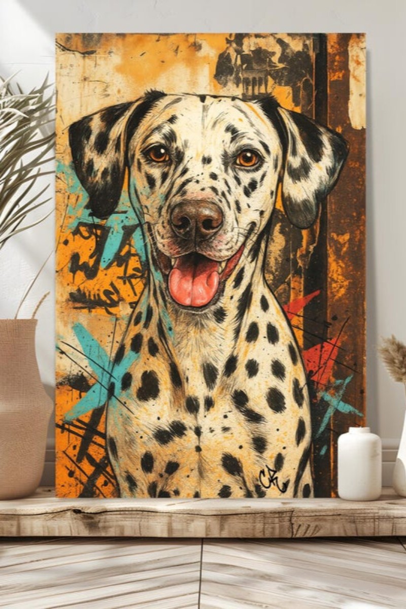 Personalized Pet Portrait in Fun Pop Art Style