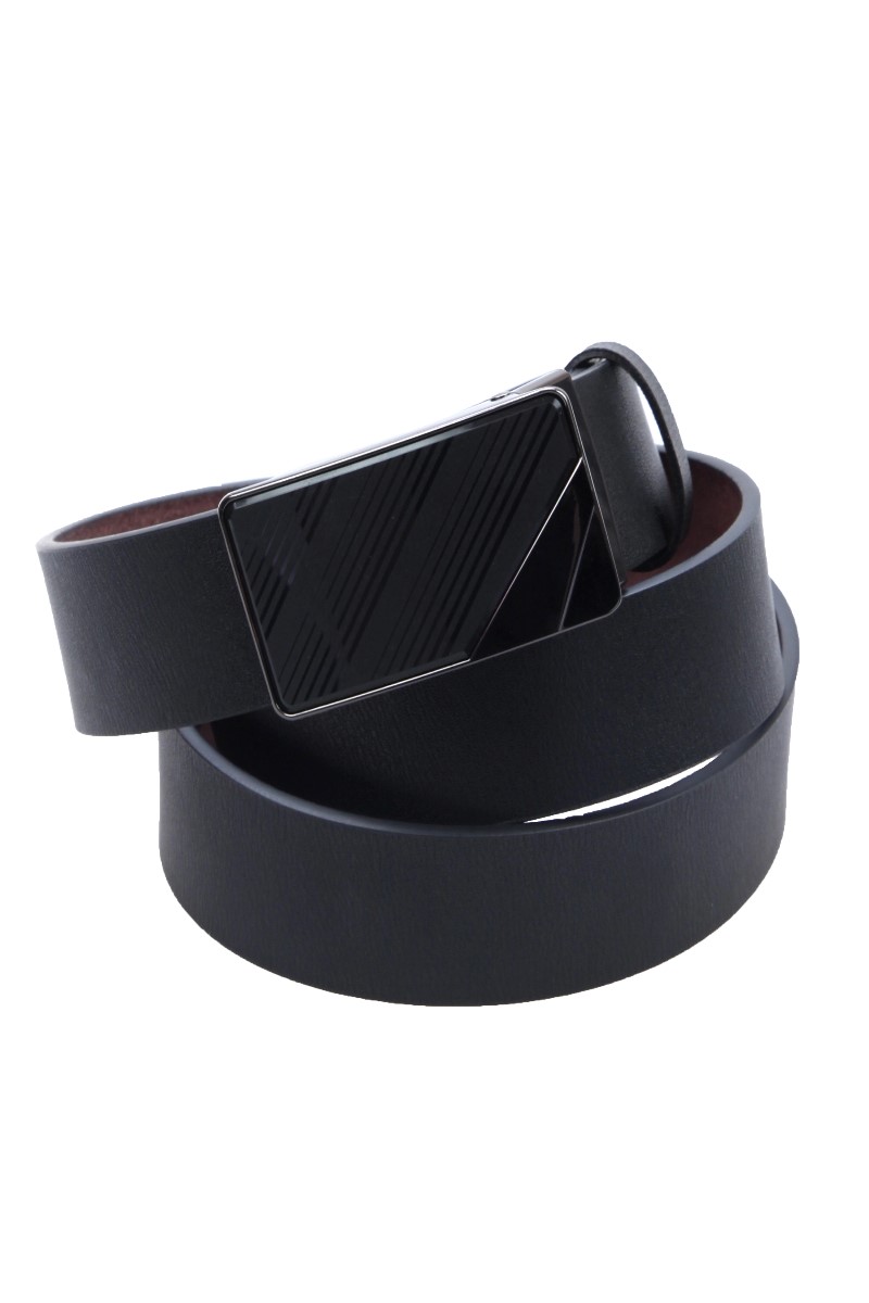 Smart Leather Belt with Detachable Buckle